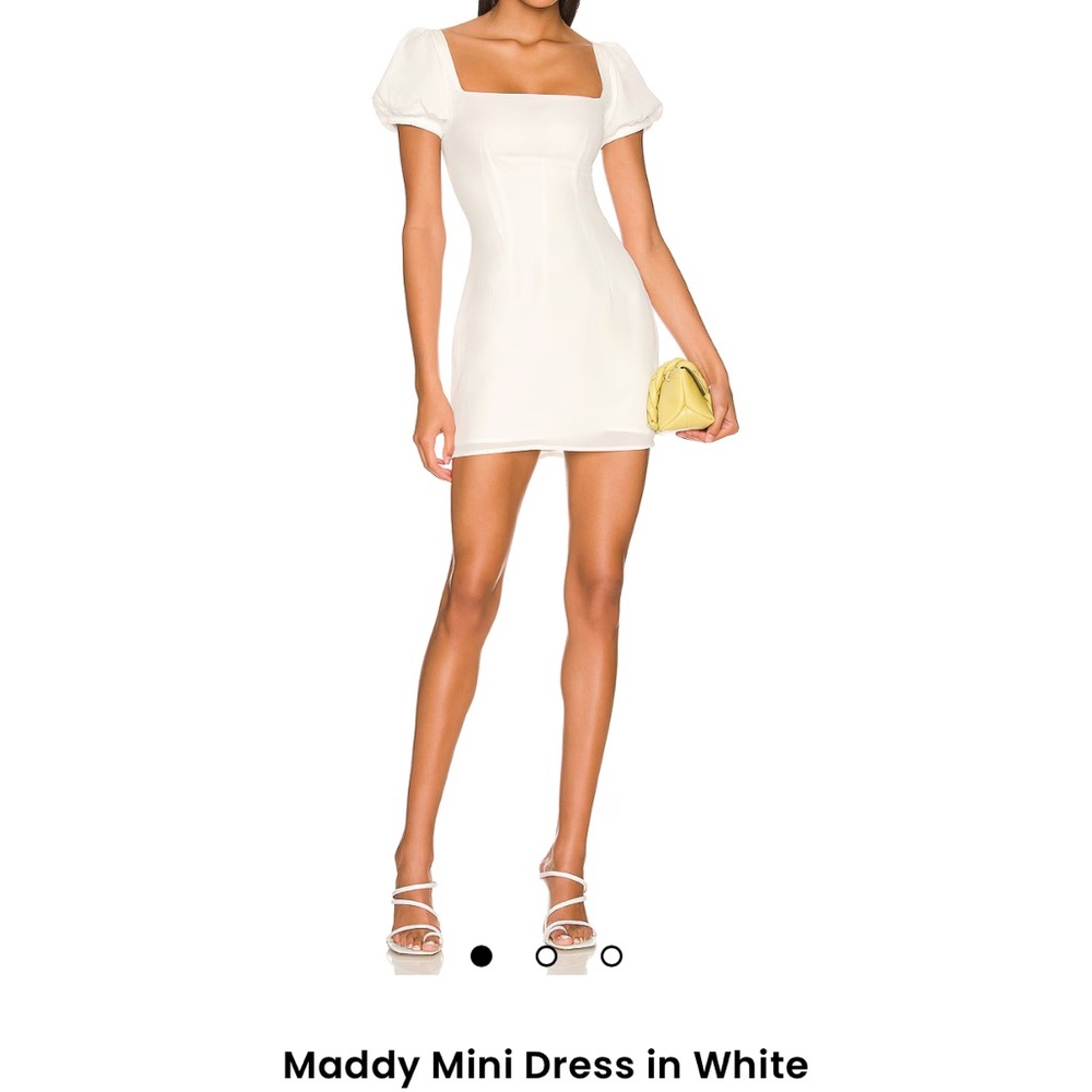 Revolve Elegant White Mini Dress